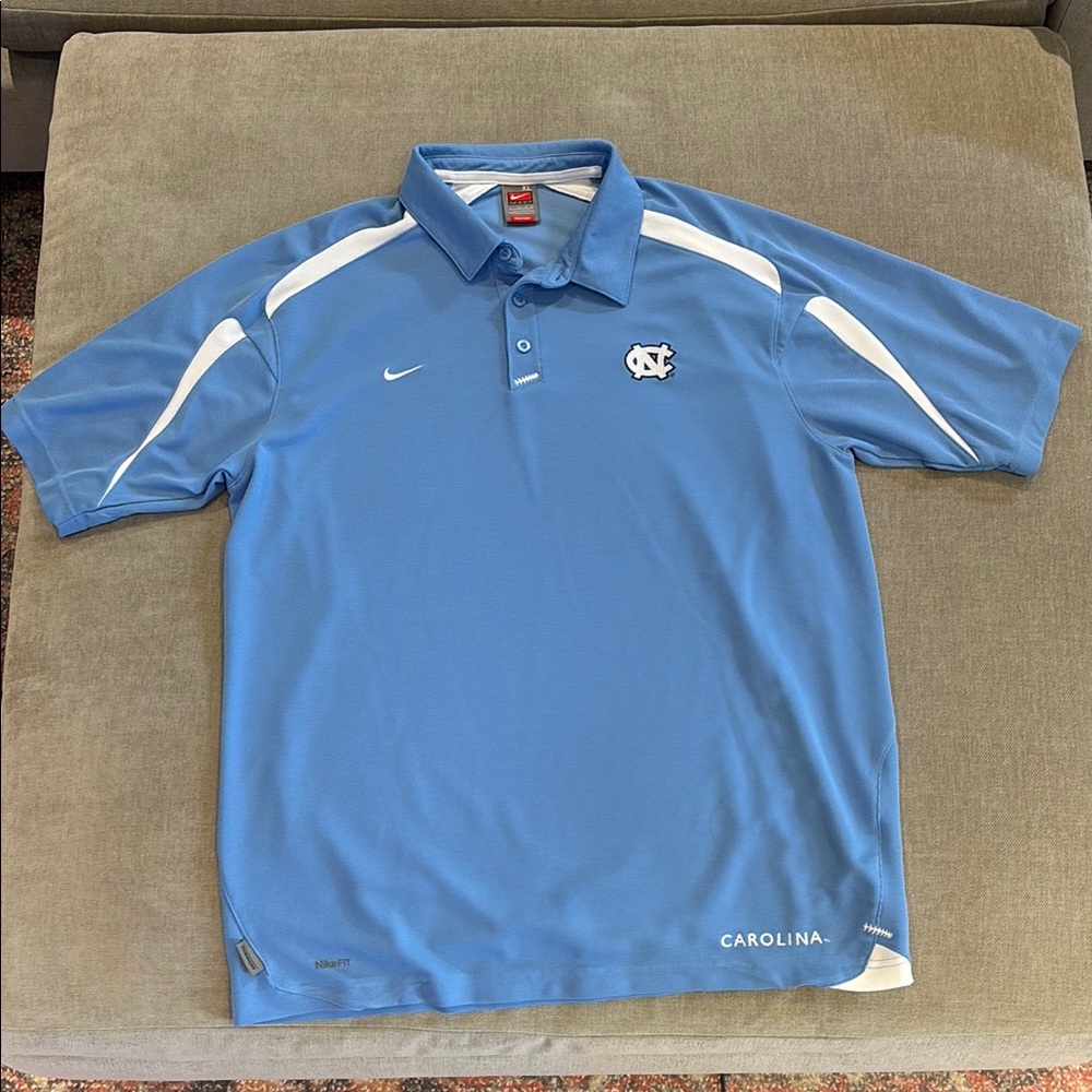 Nike UNC Football Men's Coach’s Polo Shirt